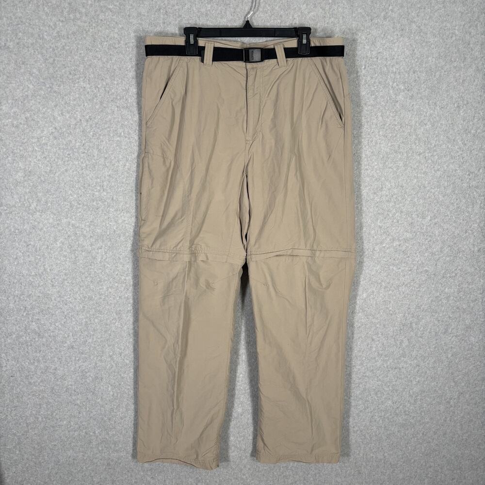 Koppen Convertible Pants Mens‎ Large Tan Zip Off Nylon Cotton Thin Hiking GORP